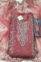 Embroidered and pearl unstitched fabric for kurta and trouser with dupatta